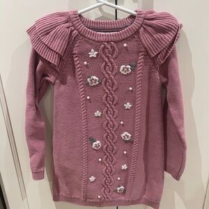 Nula bug Mauve Knit Dress 6t